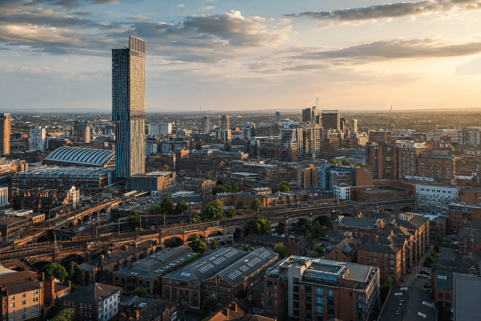 Beetham Tower Over Manchester