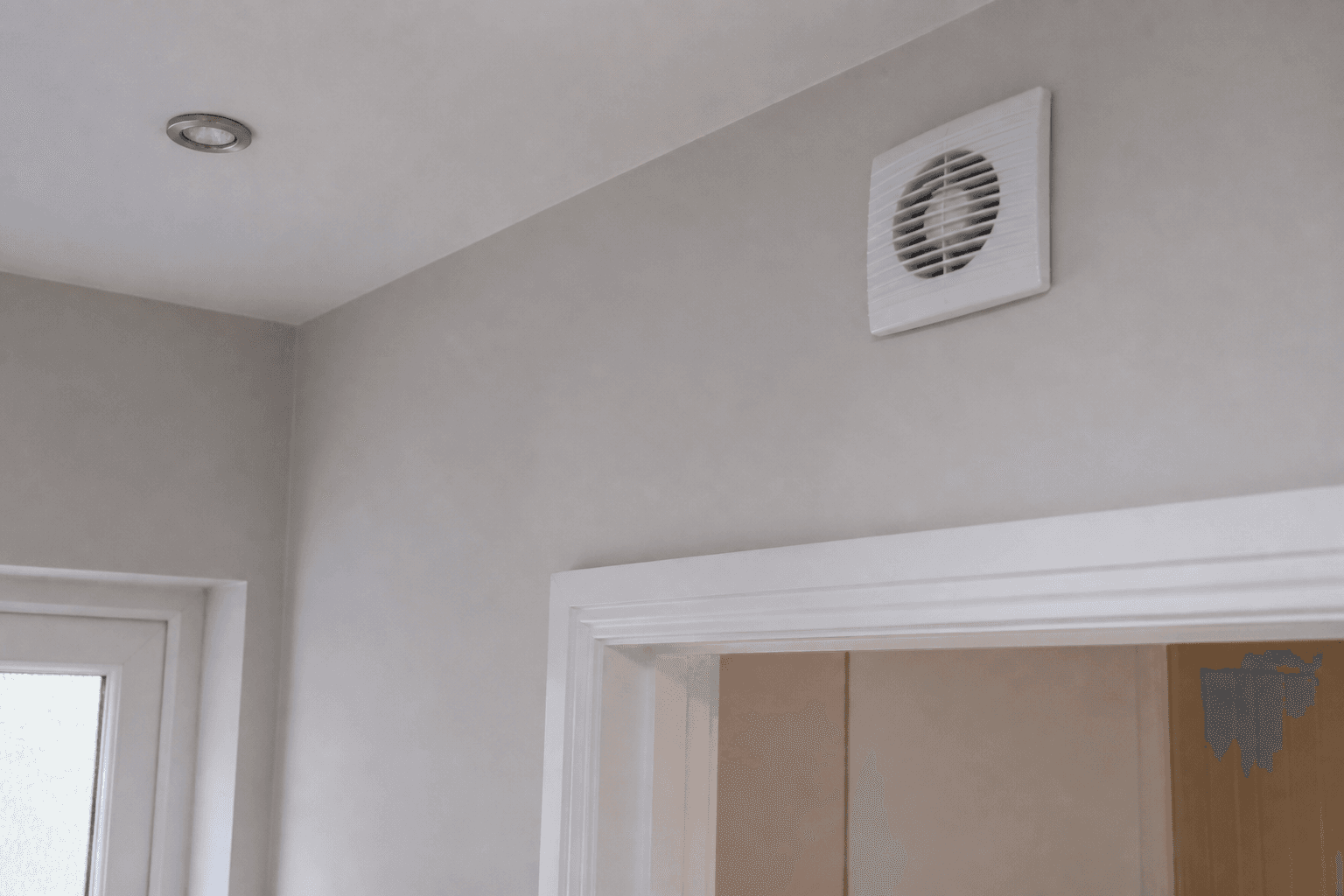 Tidy ventilation installation in a UK property